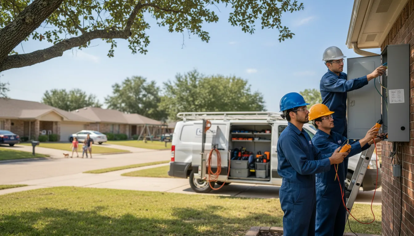 Certified electrician providing emergency electrical services in Stacyville, IA